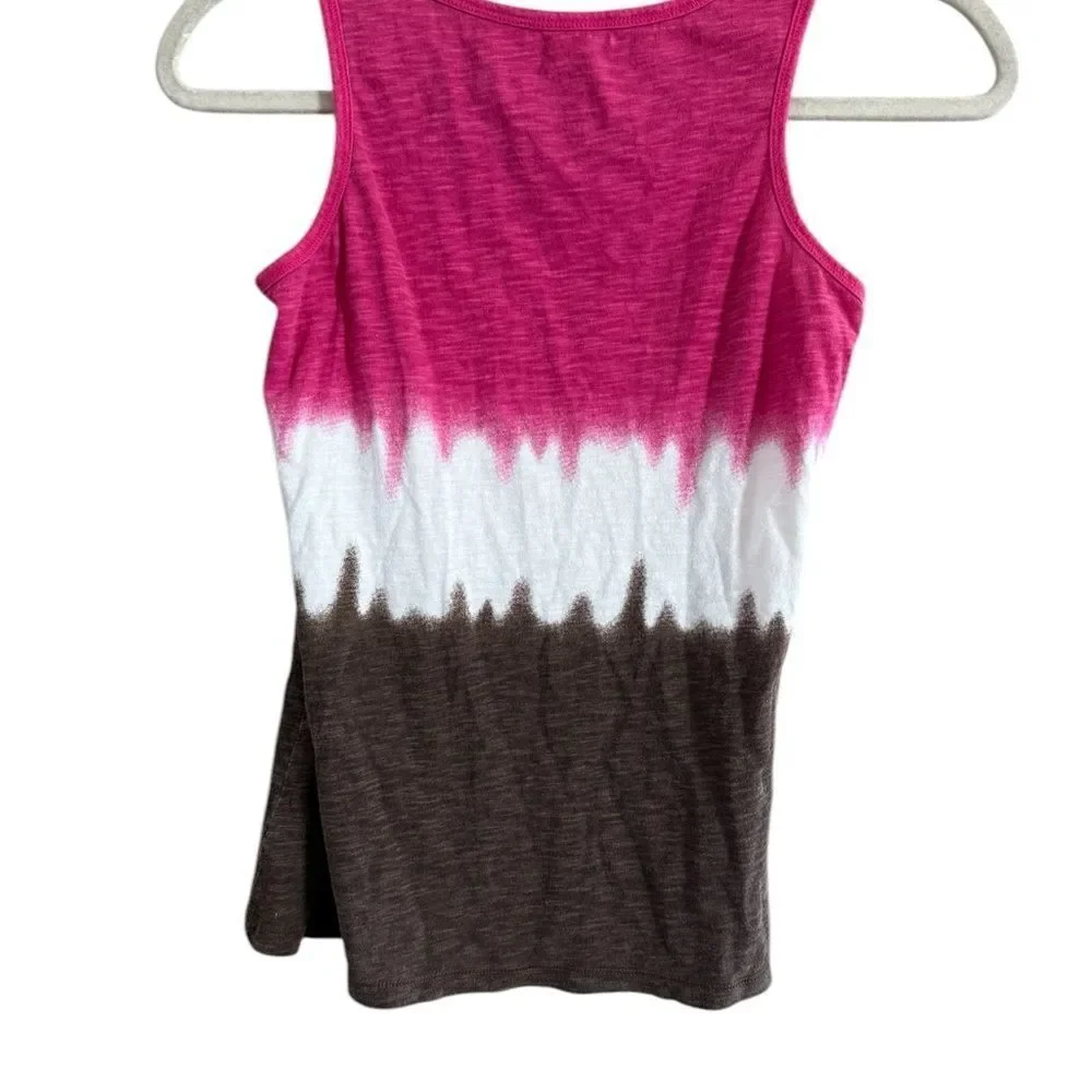 Justice Pink Brown Tank Top